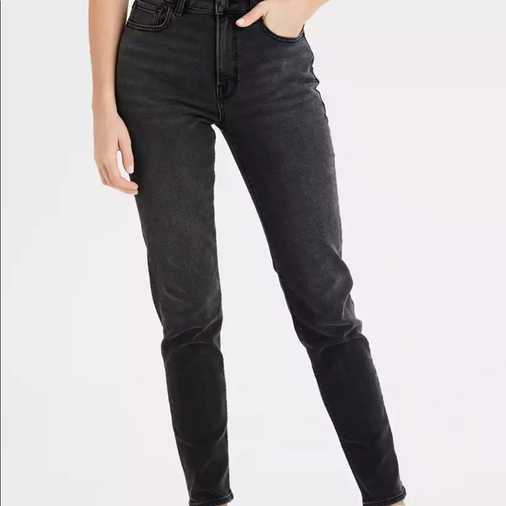 Black AE Mom Jeans